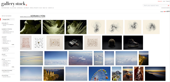 Some of my images available through Gallery Stock 